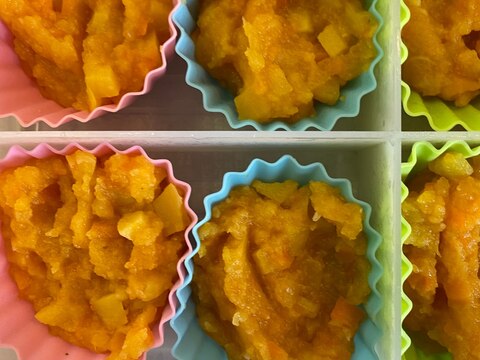 離乳食中期 じゃがいも 玉ねぎ にんじん冷凍 レシピ 作り方 By くま大好きゆうくんママ 楽天レシピ